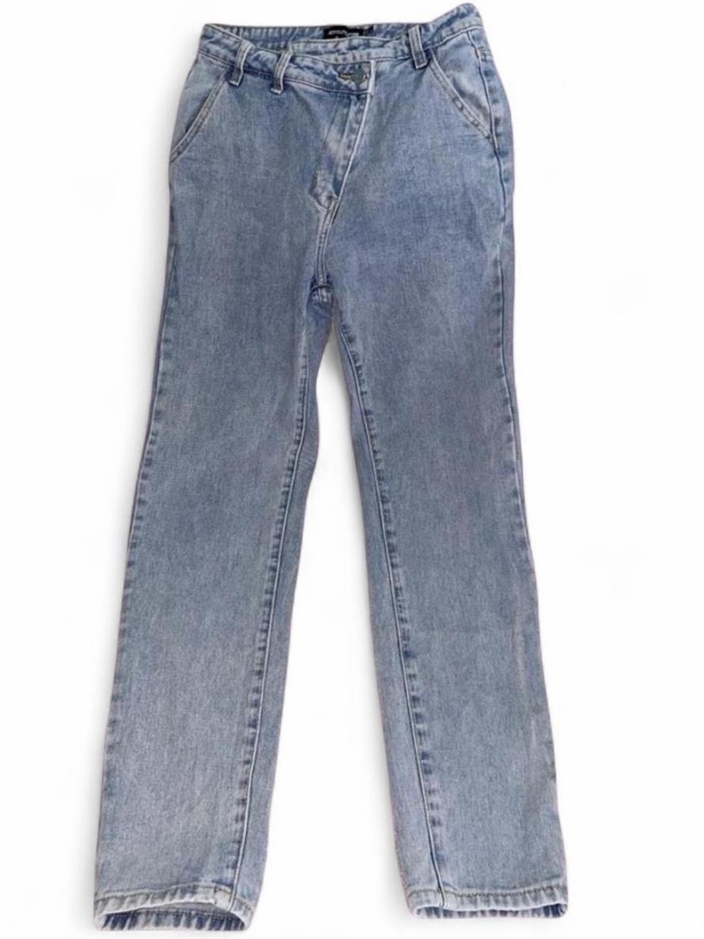 Brand New PLT Vintage Style High Rise Light Blue Wash Straight Denim Jean Size 4